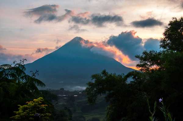 Arenal by sunset