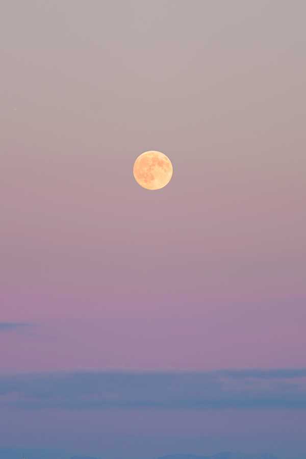 Moon by sunset